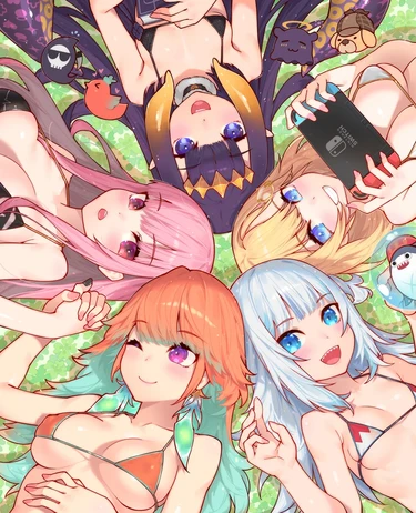 Hololive (Частично анимированная) + Амелия